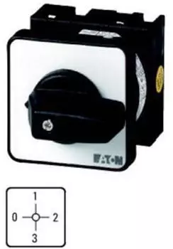 Eaton T0-3-15053/E Stufenschalter 6 Kontakte 20A 0-3 90&deg; rastend Einbau (012833)