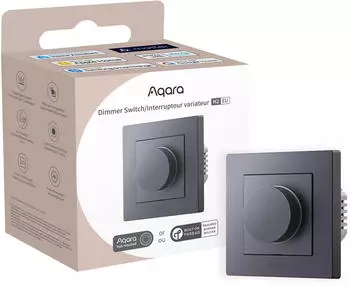 Aqara Dimmer H2 EU Zigbee & Thread Smart, Dunkelgrau (KD-R01D-G)