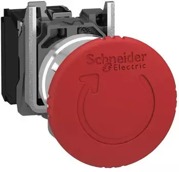 Schneider Electric Harmony XB4 Not-Aus-Taster rastend Metall 1&Ouml;+1&Ouml; (XB4BS84462)