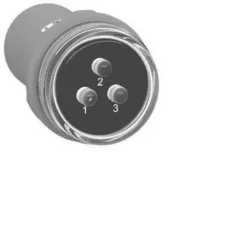 Schneider Electric Harmony XB5 Spannungsanzeige 30mm 3x360-440VAC IP55 (XB5EV57K4)