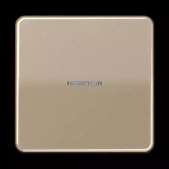 Jung KNX RF Taster 1-fach, Aluminium eloxiert, gold-bronze (CD10911STRFGB)