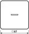 Jung KNX RF Taster 1-fach, Aluminium eloxiert, gold-bronze (CD10911STRFGB)