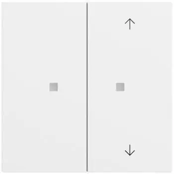 Gira Tastwippe 2-fach KNX System 70, reinwei&szlig; matt (517572)