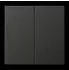 Jung Steuertaste 2-fach Standard Aluminium lackiert Anthrazit Serie LS (AL1702AN)
