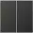Jung Steuertaste 2-fach Standard Aluminium lackiert Anthrazit Serie LS (AL1702AN)