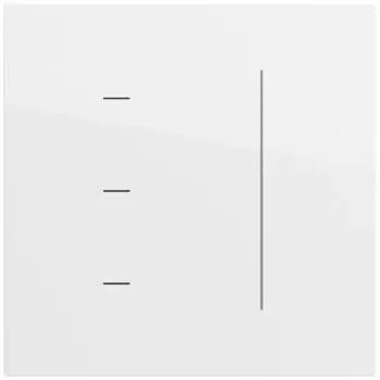 Gira S3000 Touch-Aufsatz System 70, 1-fach, reinwei&szlig; gl&auml;nzend (536570)