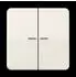 Jung CD10921STRF KNX RF Taster 2-fach, Duroplast, weiß (CD10921STRF)