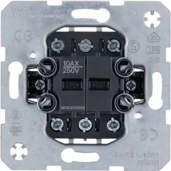 Hager Doppel-Aus/Wechselschalter Unterputz 10AX (WDE303808)