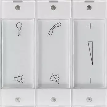 Gira Aufsatz Bedientaster Wohnungsstation System 55, Klar (850003)