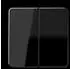 Jung CD1702SW Wippe 2fach Serie CD, Duroplast, schwarz (CD1702SW)