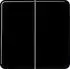 Jung CD1702SW Wippe 2fach Serie CD, Duroplast, schwarz (CD1702SW)