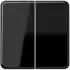 Jung CD1702SW Wippe 2fach Serie CD, Duroplast, schwarz (CD1702SW)