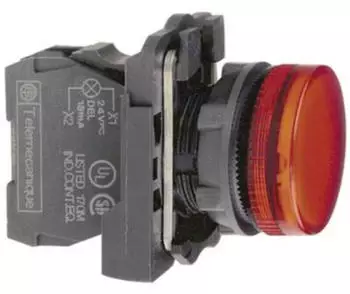 Schneider Electric Leuchtmelder LED 24V AC/DC rot &Oslash;22mm Kunststoff (XB5AVB4)