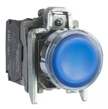 Schneider Electric Harmony XB4 Leuchtdrucktaster 22mm blau 1S+1&Ouml; 110-120V AC (XB4BW36G5)