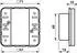 Jung CD5073TSM KNX Tastsensor-Modul Standard 3-fach mit Busankoppler (CD5073TSM)