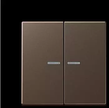 Jung KNX RF Taster 2-fach, Duroplast, mokka (A10921STRFMO)