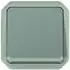Legrand Plexo Wechselschalter/Lichtschalter beleuchtet 10AX 250V IP55 IK08 Grau (069513L)