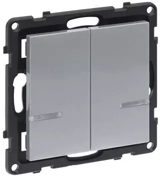 Legrand Seano with Netatmo Wandsender 2-fach Aluminium (765734)