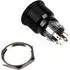 DimasTech Blackline Dot Vandalismusschalter/-taster 22mm RGB Stahl Schwarz (PD219)