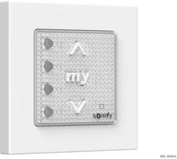 Somfy Smoove 4 Mode IN io II 4-Kanal-Funkwandsender mit Rahmen (1871345)