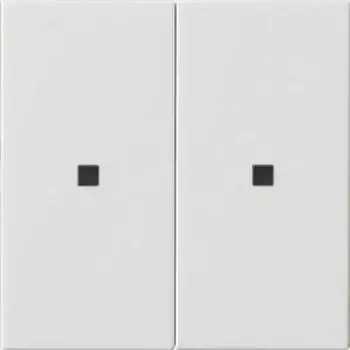 Gira KNX-RF-Bedienaufsatz System 55 2-fach reinwei&szlig; gl&auml;nzend (510703)