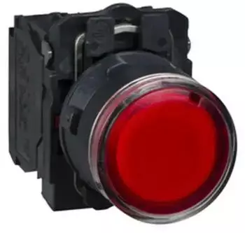 Schneider Electric Leuchtdrucktaster flach rot 1S+1&Ouml; 120V &Oslash;22mm Kunststoff (XB5AW34G5)