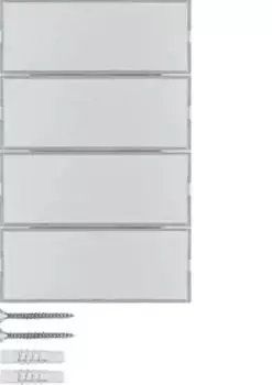 Berker KNX-Tastsensor K.1/K.5 4-fach Komfort, Aluminium matt (80164774)