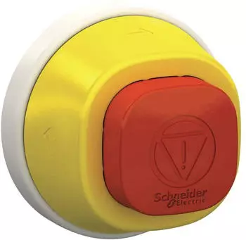 Schneider Electric ZB5AS84W2B Not-Aus-Taster beleuchtet 24V 1LED rot IP69K (ZB5AS84W2B)