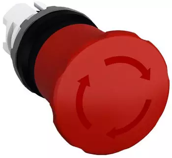 ABB MPET4-10R Not-Aus-Taster 40mm Drehentriegelung, rot (1SFA611523R1001)