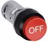 ABB CP9-1034 Drucktaster rot -OFF- 1 Schließer + 1 Öffner (1SFA619199R1034)