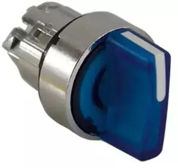 Schneider Electric ZB4BK1363 Beleuchteter Leuchtwahlschalter 3 Stellungen Blau (ZB4BK1363)