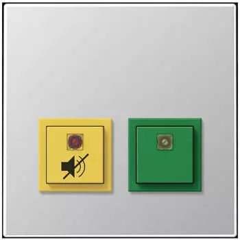 Jung Notrufsystem Dienstzimmereinheit Serie LS Aluminium (NRSAL0834DZE-L)