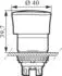 BACO L22DR01B Not-Aus-Schalter Frontring Kunststoff, Schwarz, 10A 600V IP69K (BAL22DR01B)
