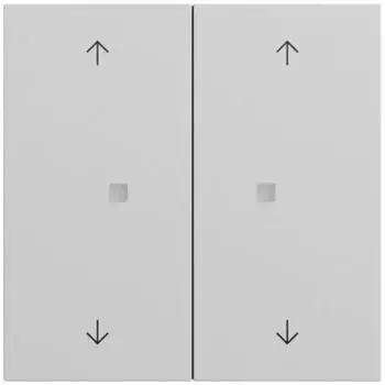 Gira Tastwippe 2-fach Pfeile OneKNX System 70, Grau Matt (517476)