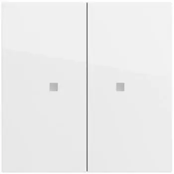 Gira RF Multi Bedienaufsatz 2-fach KNX System 70 Reinwei&szlig; (510770)