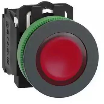 Schneider Electric Harmony XB5 Leuchtdrucktaster Flush Kunststoff rot 30mm 110V IP69K (XB5FW34G5)