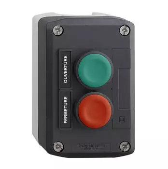 Schneider Electric Harmony Geh&auml;use 2 Drucktaster &Oslash;22 Gr&uuml;n/Rot (XALD241)