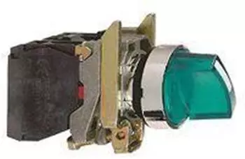 Schneider Electric XB4BK123B5 Drehschalter 2 Positionen 22mm gr&uuml;n 1S 1&Ouml; Federr&uuml;ckstellung (XB4BK123B5)