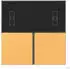 Jung KNX Tastensatz 3-fach für Komfortregler, ocre jaune clair (LC4093TSA254)