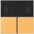 Jung KNX Tastensatz 3-fach für Komfortregler, ocre jaune clair (LC4093TSA254)
