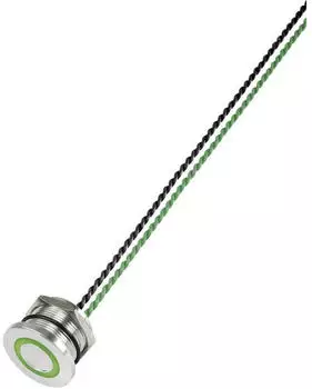 TRU Components PS223P10Y01G24T Piezotaster Gr&uuml;n &Oslash; 28mm (649962)