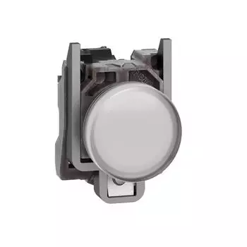 Schneider Electric Harmony XB4 Leuchtmelder Metall wei&szlig; &Oslash;22mm 110-240V (XB4BVGM1T)