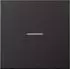 Jung eNet Funk-Steuertaste Standard 1-fach, lackiertes Aluminium, Dark (FMAL1700D)