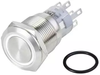 TRU Components LAS1-AGQ-22ZE Drucktaster 250V/AC 3A IP65 wei&szlig; (TC-10090988)