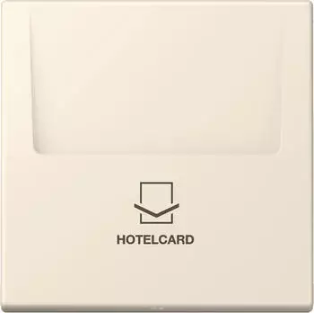 Jung LC 590 CARD Hotelcard-Schalter ohne Taster-Einsatz, Thermoplast, Blanc Ivoire (LC590CARD245)