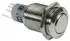 Velleman R1601 Drucktaster Rund Metall DPDT 2NO 2NC (R1601)