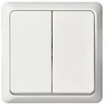 ELSO Serienschalter 10A Renovierung komplett Schraubklemme reinwei&szlig; (251504)