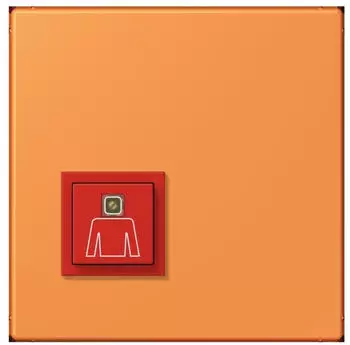 Jung Notrufsystem Ruftaster Thermoplast lackiert, orange clair (NRSLC0834RT225)