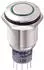 TRU Components LAS2GQF-22ZE/G/12V/N/P Vandalismusgeschützter Druckschalter, Schalter + Taster, 250V/AC (701846)