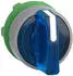 Schneider Electric Harmony XB5 Leuchtwahlschalter Frontelement Kunststoff 22mm blau 3 Stellungen (ZB5AK1863C0)